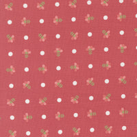 PRESALE In The Garden Dotted Sprig Strawberry Yardage by Corey Yoder for Moda Fabrics| 29232 12