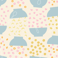 Egg and Friends Flying Cereal Natural Yardage by Kimberly Kight for Ruby Star Society | RS3091 11