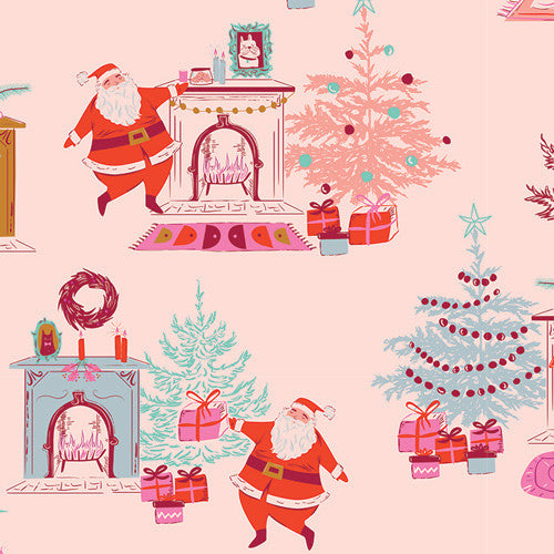 PRESALE Christmas in Color Down the Chimney Taffy Yardage by Art Gallery Fabrics | CMC-25400