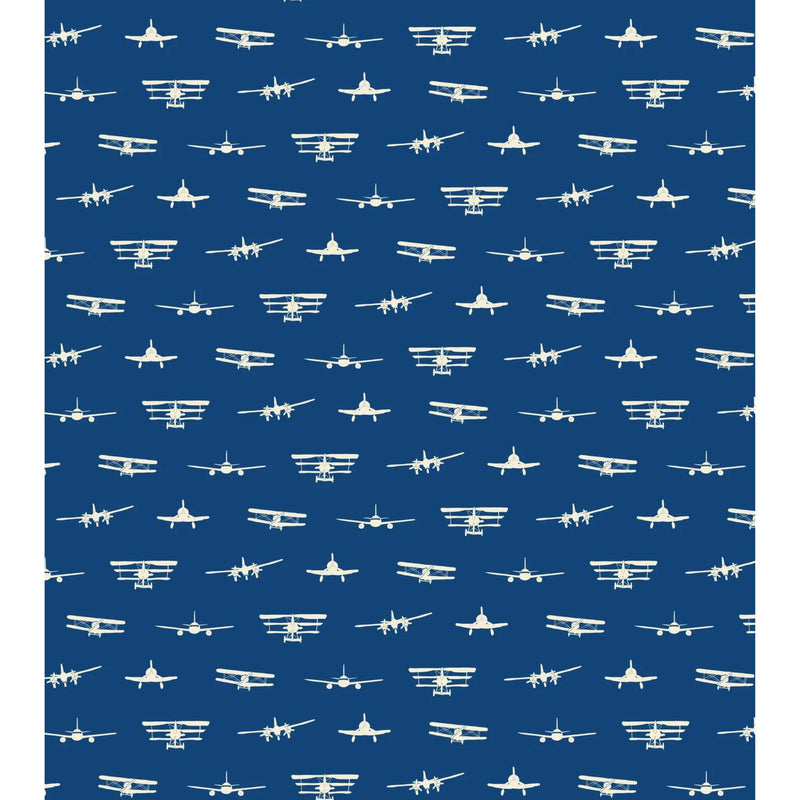 Airplane Baby Minky Blanket by Dreamy Blankets | Airplanes Take Flight Navy | Premium Soft Minky Blanket | Baby Blanket Size 32" x 36"