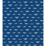 Baby Minky Blanket Airplanes Take Flight Navy by Dreamy Blankets  | Premium Soft Minky Blanket | Baby Blanket Size 32" x 36"