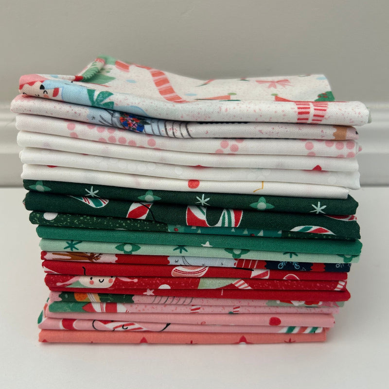 Tiny Christmas Custom Fat Quarter Bundle by Lizzy House for Moda Fabrics | 20 Fat Quarters
