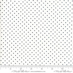 Essential Dots White Black Moda Fabrics Basic Dots 100% Cotton Fabric | 8654 57