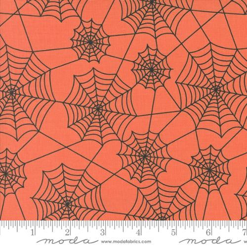 Hey Boo Soft Pumpkin Webs Yardage by Lella Boutique for Moda Fabrics | 5213 12  | Cut Options Available