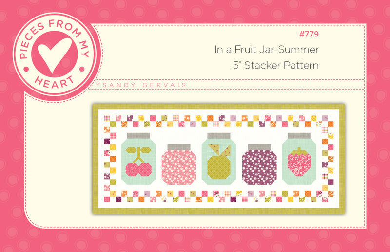 In a Fruit Jar Summer Runner Custom Kit | Summer Skies and Fireflies by Gracey Larson | Pattern by Sandy Gervais