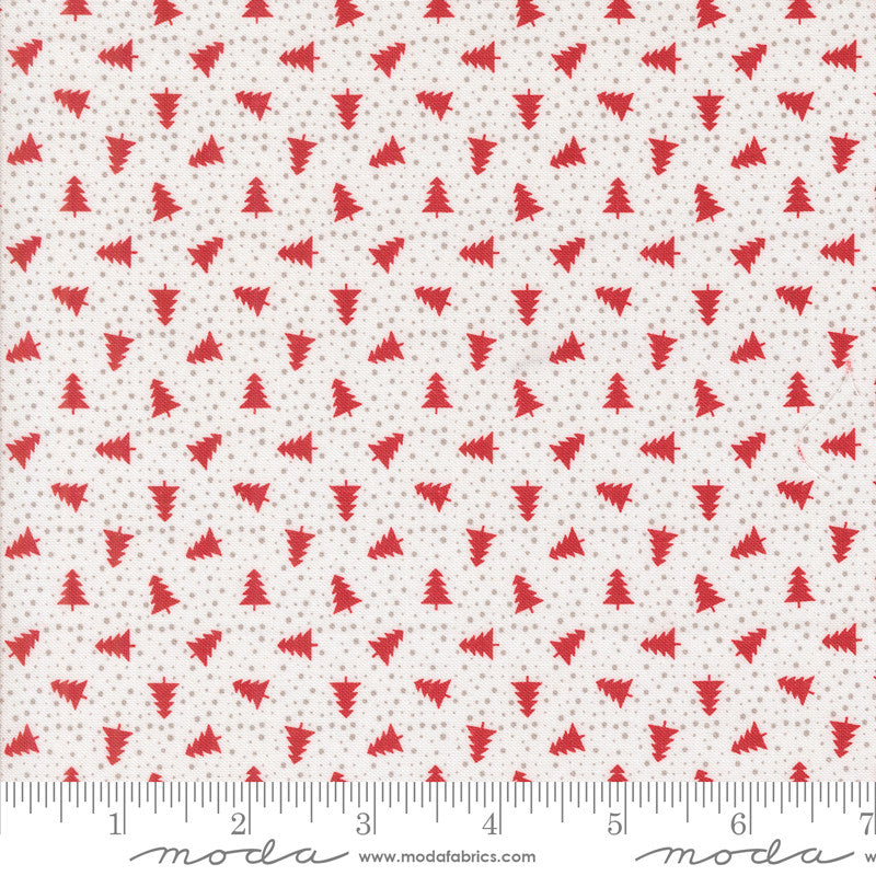 PRESALE Berry And Pine Little Trees Snow Yardage by Lella Boutique for Moda Fabrics | 5245 11
