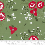Starberry Green Holiday Rose Yardage by Corey Yoder for Moda Fabrics | 29180 13