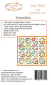 Lazy Daisy Quilt Pattern by Chelsi Stratton of Sherri & Chelsi | Quilt Size 77" x 77" | CSD 161