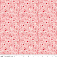 Letters to Cupid Ditsy Floral Pink Yardage by My Mind's Eye for Riley Blake Designs | C16984-PINK