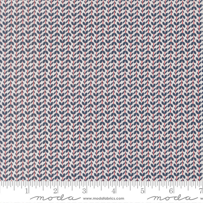 Independence Day Flower Garden Vanilla Yardage by Sweetwater for Moda Fabrics | 55727 11
