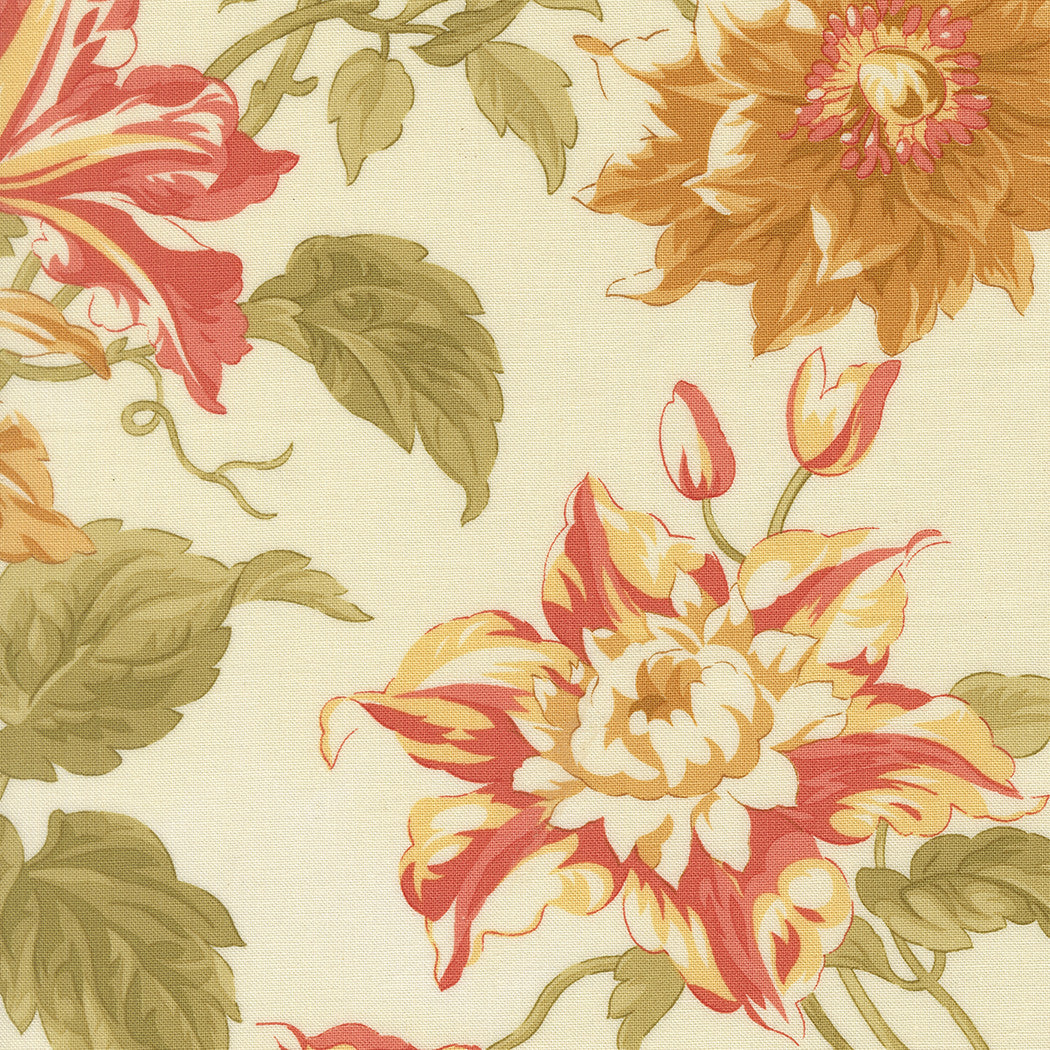 PRESALE Butternut and Sage Harvest Floral Cream Yardage by Fig Tree & Co for Moda Fabrics | 35440 11