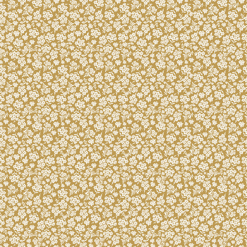 PRESALE Before the Bloom Viola Gold Yardage Danelys Sidron for Riley Blake Designs | C18063-GOLD