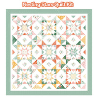 Nesting Stars Custom Quilt Kit With Meadow Moments by Little Forest Atelier for Riley Blake Designs | Quilt Size 64" x 64"