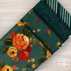 Happy Fall Days Custom Fat Quarter Bundle Teal by Kelsey Carlson for Riley Blake Design | 4 Precut Fat Quarters
