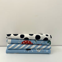 Funny Valentine Custom Fat Quarter Bundle Blue by Lizzy House for Moda Fabrics | 4 FQs | Curated Bundle