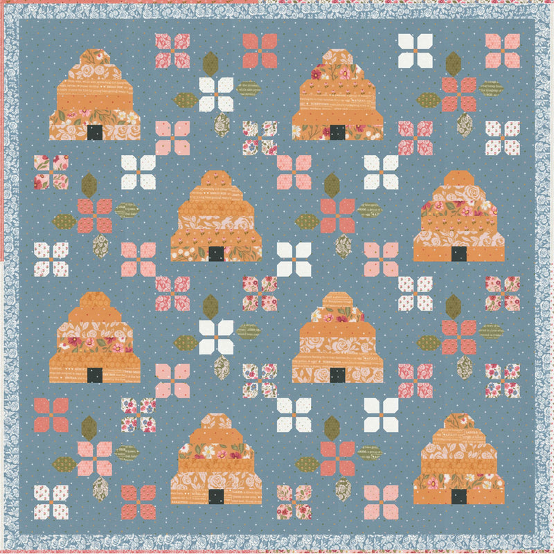 PRESALE Bloom and Buzz Custom Quilt Kit | Wild Honey by Lella Boutique | Quilt Size 72 1/2” x 72 1/2”