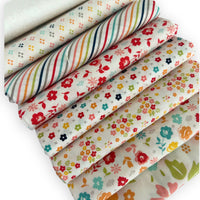 Fat Quarter Bundle Low Volume | Delightfully Yours by Sherri & Chelsi for Moda Fabrics | 8 Fat Quarters | Curated Bundle