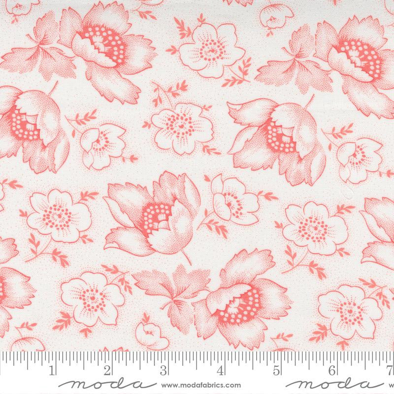Linen Cupboard Chantilly Strawberry Fresh Linens Yardage by Fig Tree for Moda Fabrics | 20481 11