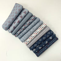 Independence Day Custom Fat Quarter Bundle Blue by Sweetwater for Moda Fabrics | 11 FQs | Curated Bundle