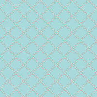 Whimsical Woodland Lattice Aqua Yardage by Tasha Noel for Riley Blake Designs | C17643-AQUA