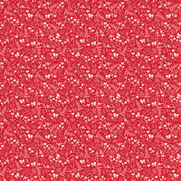 Letters to Cupid Ditsy Floral Red Yardage by My Mind's Eye for Riley Blake Designs | C16984-RED