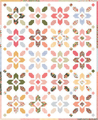 Crossing Paths Custom Quilt Kit With Floral Charms by Kelsey Carlson | Quilt size 82" x 101"