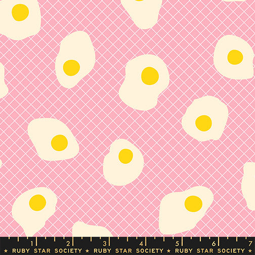 Egg and Friends Fried Eggs Posy Yardage by Kimberly Kight for Ruby Star Society | RS3090 13