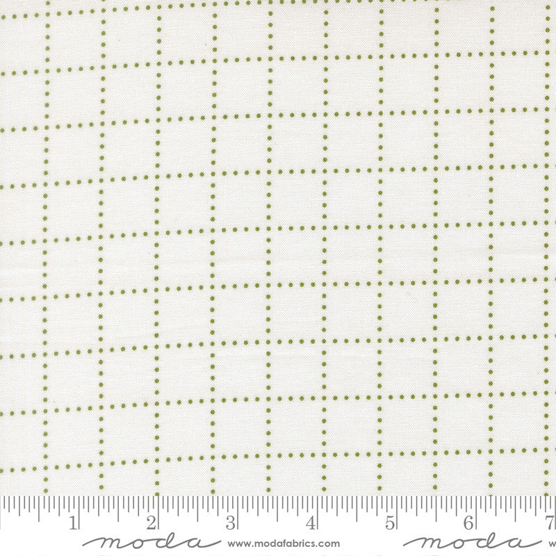 PRESALE Bloomsberry Stroll White Green Yardage by Camille Roskelley for Moda Fabrics | 55354 25