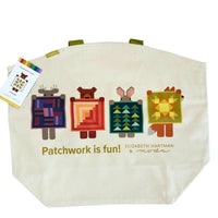Patchwork Is Fun Tote Bag by Elizabeth Hartman for Moda Fabrics | 18" x 22" Tote Bag | FS 1056