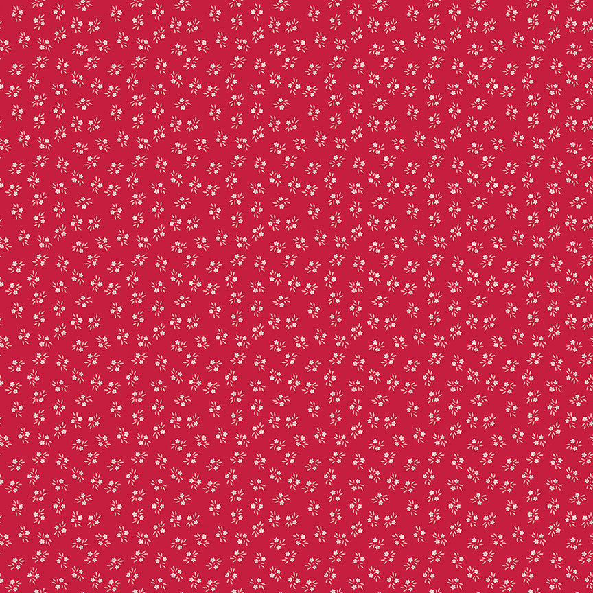 PRESALE Berry & Sage Corsage Jazzberry Yardage by Lori Holt of Bee in My Bonnet | C17386-JAZZBERRY