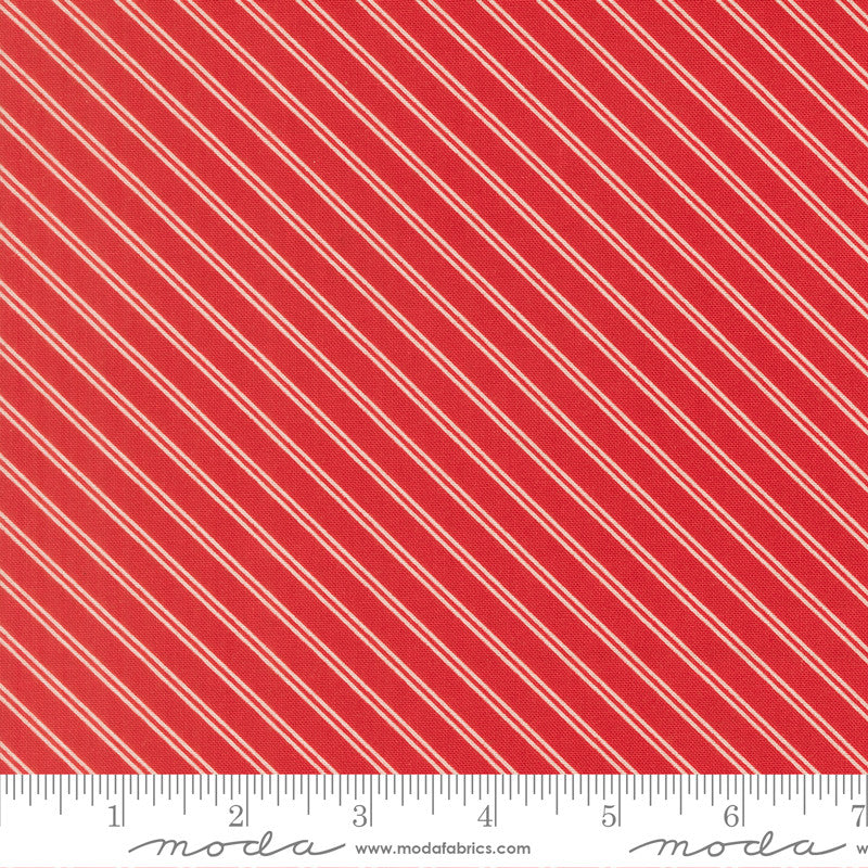 PRESALE Bloomsberry Stripe Red Yardage by Camille Roskelley for Moda Fabrics | 55355 18