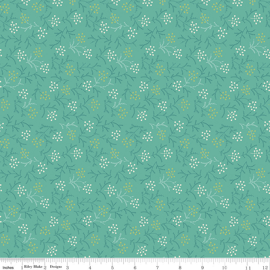 PRESALE Baked With Love Harvest Sea Glass Yardage by Lori Holt of Bee in My Bonnet | C17789-SEAGLASS