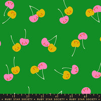 PRESALE Trinketry Cherry Friends Deep Verdant Yardage by Melody Miller for Ruby Star Society | RS0112 15