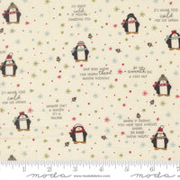 PRESALE Chilly Mr Penguin Vanilla Yardage by Sweetwater for Moda Fabrics | 55711 11