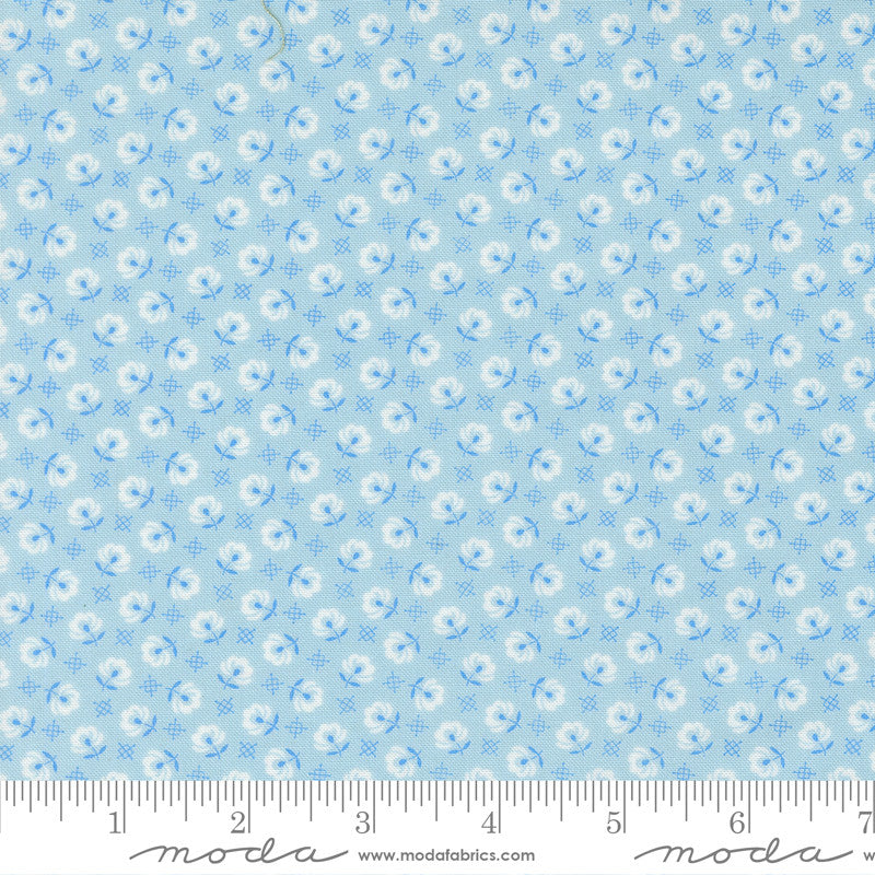 PRESALE Rosie Prairie Toss Forget Me Not Yardage by Fig Tree & Co for Moda Fabrics | 35425 16