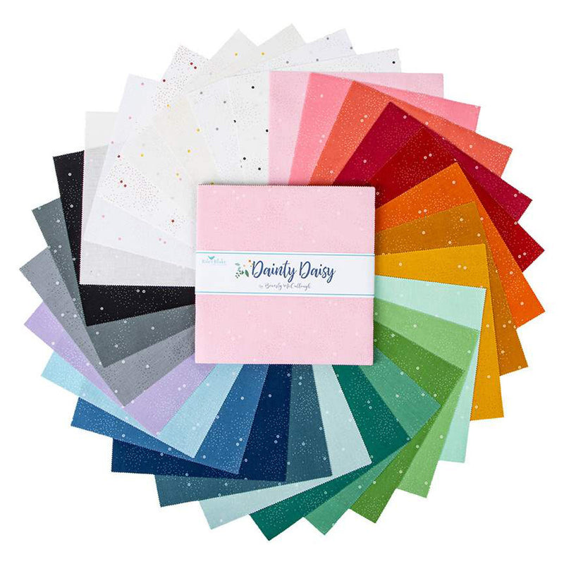 Dainty Daisy 10" Stacker by Beverly McCullough for Riley Blake Designs |10-665-42 | Precut Fabric Bundle