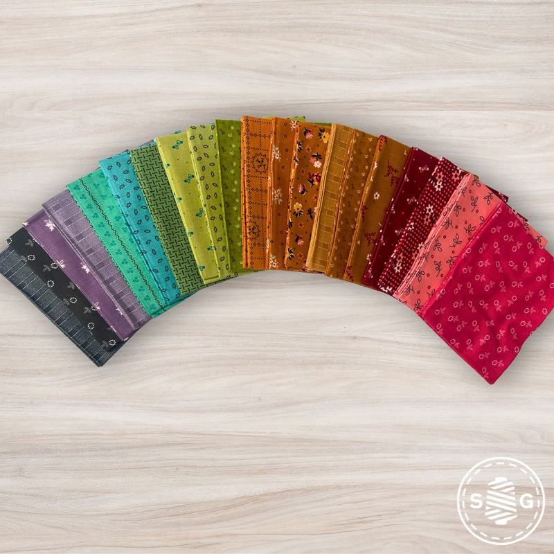 Gentler Times Custom Fat Quarter Bundle by Lori Holt of Bee in My Bonnet For Riley Blake Designs | 20 Fat Quarters