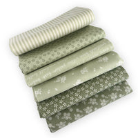 Fat Quarter Bundle Green | Pastel Prairie by My Sew Quilty Life for Moda Fabrics  | Curated Bundle | 6 Fat Quarters