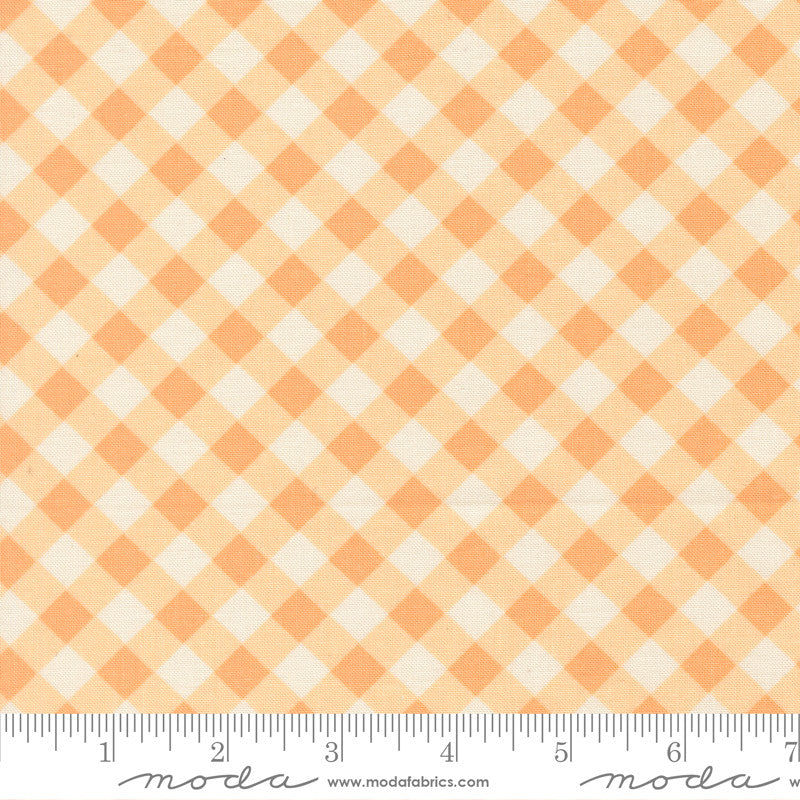 Pastel Prairie Gingham Apricot Yardage by My Sew Quilty Life for Moda Fabrics | 31786 19