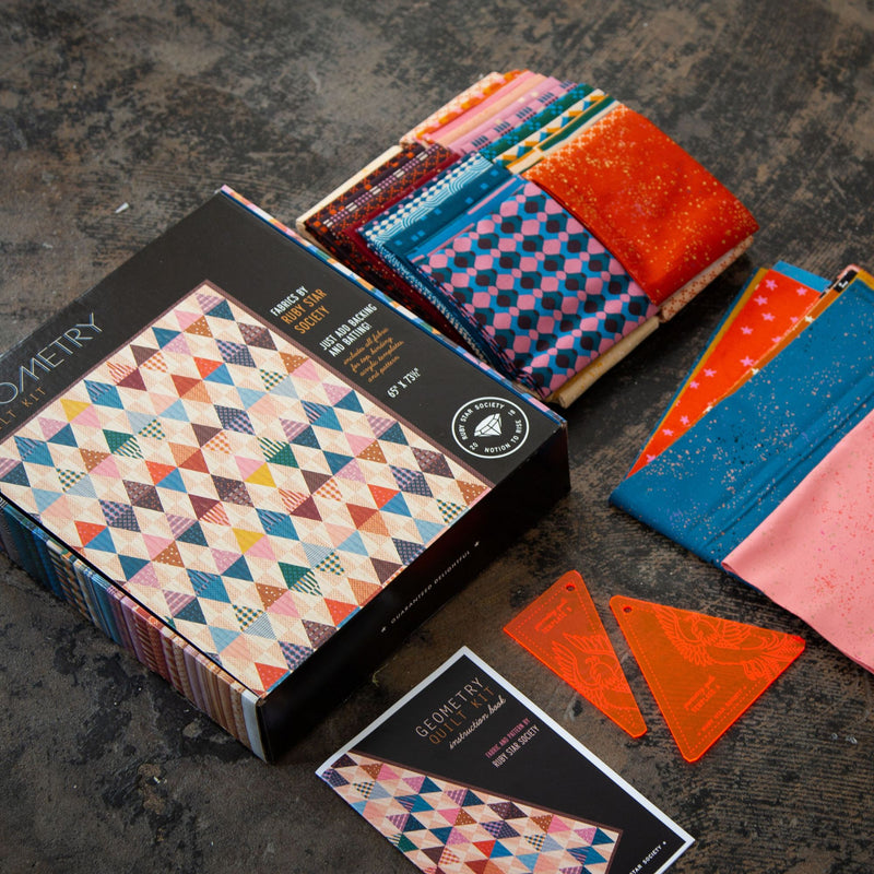 Geometry Quilt Kit Boxed | A Collaborative Collection from Ruby Star Society | RS5170KIT