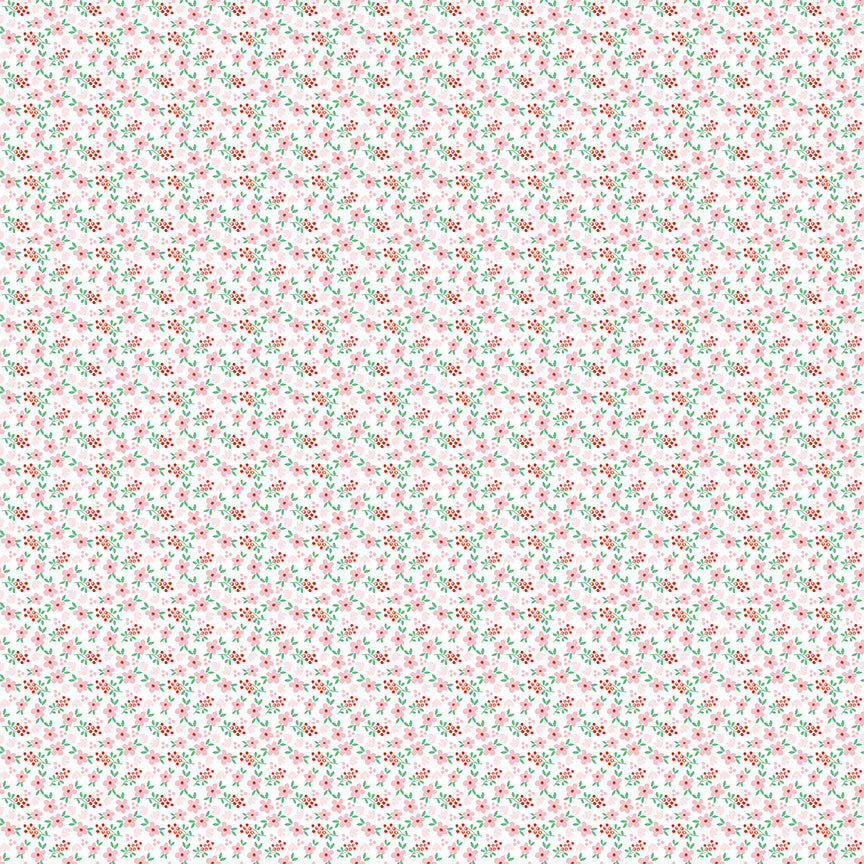 Whimsical Woodland Mini Florals Pink Yardage by Tasha Noel for Riley Blake Designs | C17645-PINK