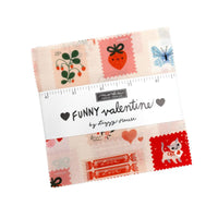 PRESALE Funny Valentine Charm Pack 5" by Lizzy House for Moda Fabrics | 42 Pcs | 37140PP