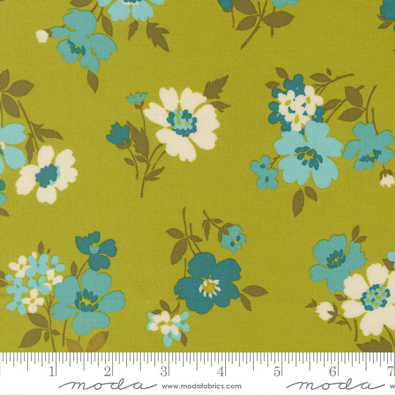 Happy Daze Groovy Garden Grass Yardage by Chloe’s Closet for Moda Fabrics | 33843 16