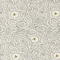 PRESALE Bee Garden Twists and Turns Metallic Porcelain by Gingiber for Moda Fabrics | 48415 11M