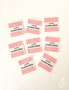 Minki Kim Check Love Woven Labels | 8 Woven Labels | P178-SIWL15