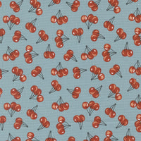 Farmstead Farm Fresh Cherries Mountain Stream Yardage by Stacy Iest Hsu for Moda Fabrics | 5 Yard Backing | 20906 14