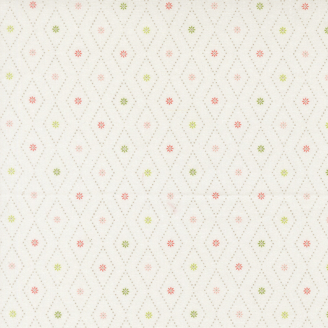 PRESALE Poinsettia and Pear Argyle Cloud Yardage by Sherri & Chelsi for Moda Fabrics | 37716 11