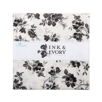 PRESALE Ink & Ivory 10" Stacker by the RBD Designers for Riley Blake Designs | 42 pcs | 10-16910-42