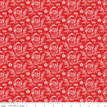 Peace on Earth Red Santas Yardage by My MInd's Eye for Riley Blake Designs |C13452 RED