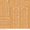 Home Town Holiday Caroling Cider Yardage by Lori Holt for Riley Blake Designs | 5 Yard Backing | C14901 CIDER